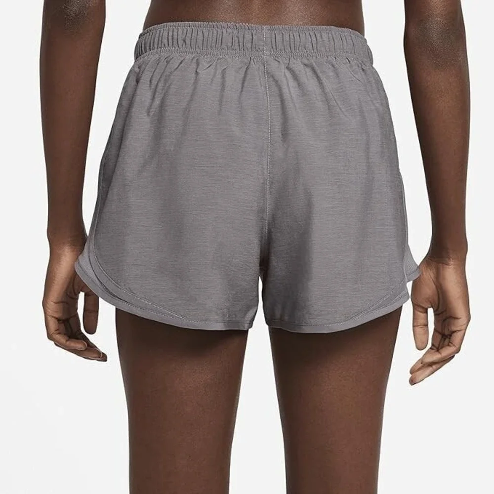 Nike Running Shorts Womens Dri FIT Tempo Brief Lined Gunsmoke Grey Medium M